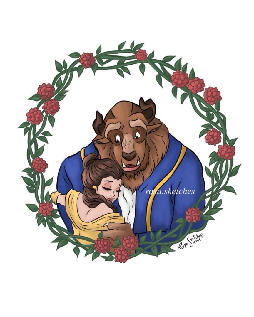 Beauty and The Beast Wreath